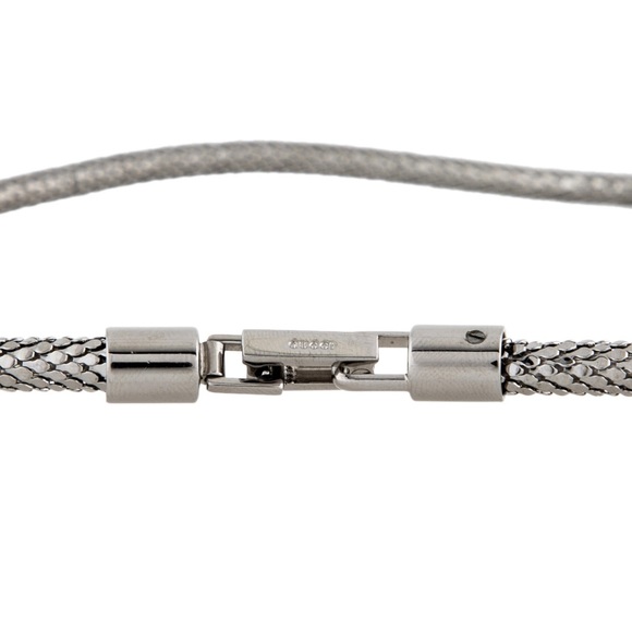 Gucci silver grey skinny metal rope belt - Picture 2 of 2
